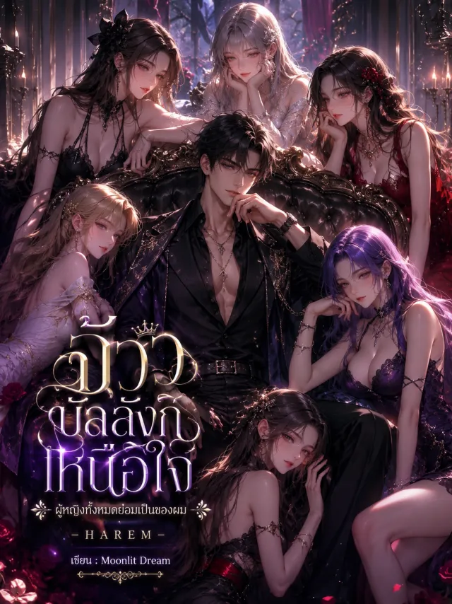 ปกนิยายแฟนตาซีฮาเร็ม จ้าวบัลลังก์เหนือใจ